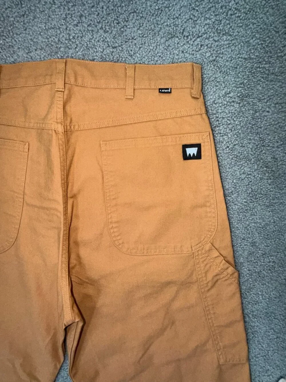 Levi’s Skateboarding Cropped Carpenter Pants Duck Canvas Brown Sugar - Sz. 36x27